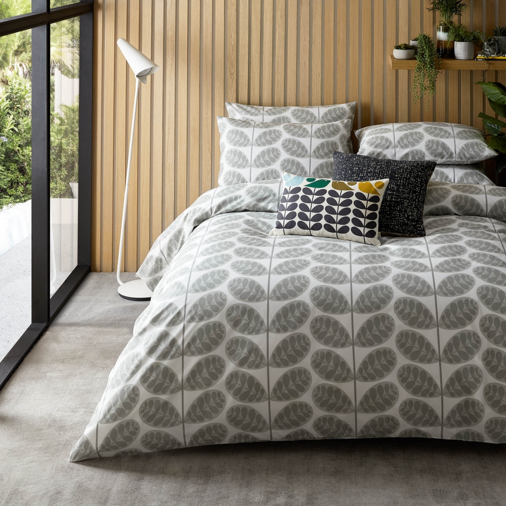Botanica Stem Pebble Bedlinen by Orla Kiely House of Bedding
